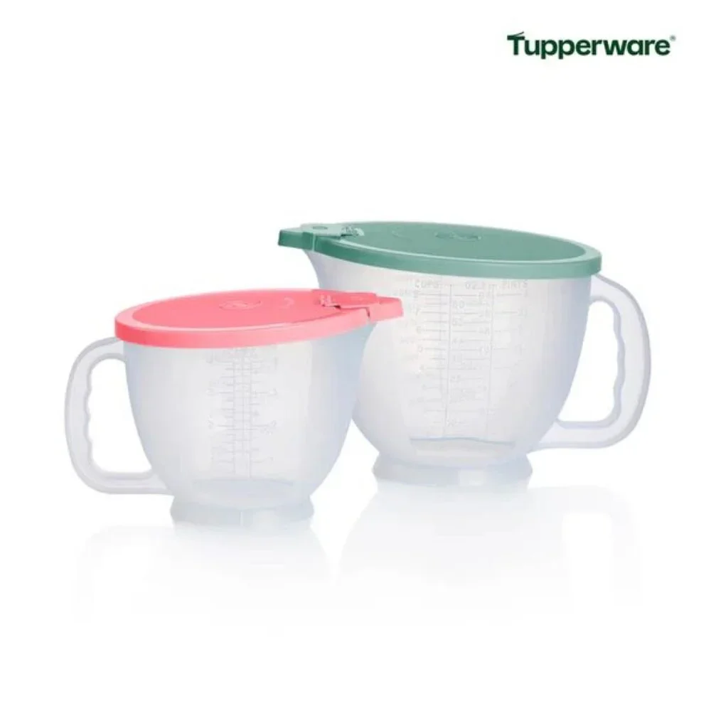 New Tupperware Classic Mix N Store Pitchers Set of 2 in two colors